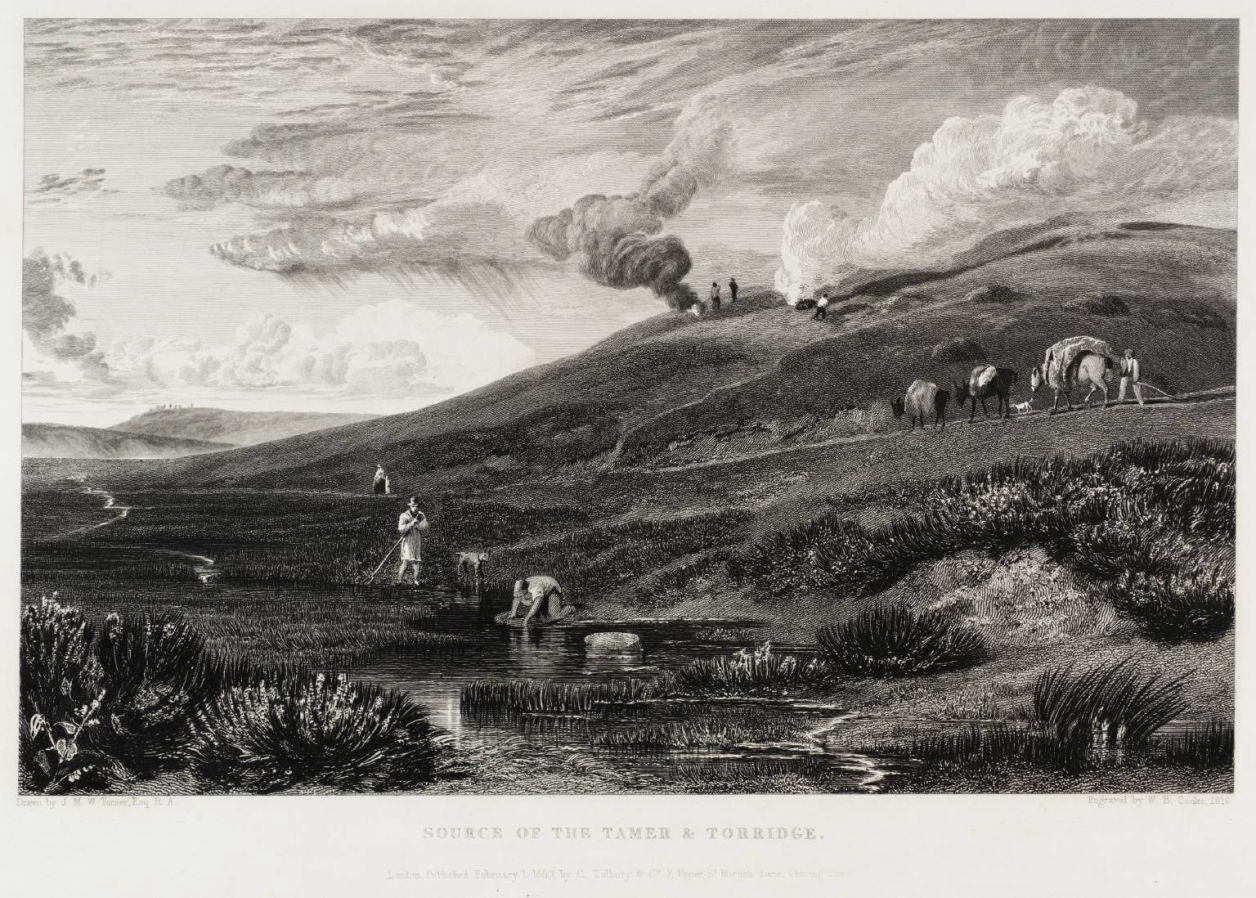 Source of the Tamar and Torridge, engraved by W.B. Cooke